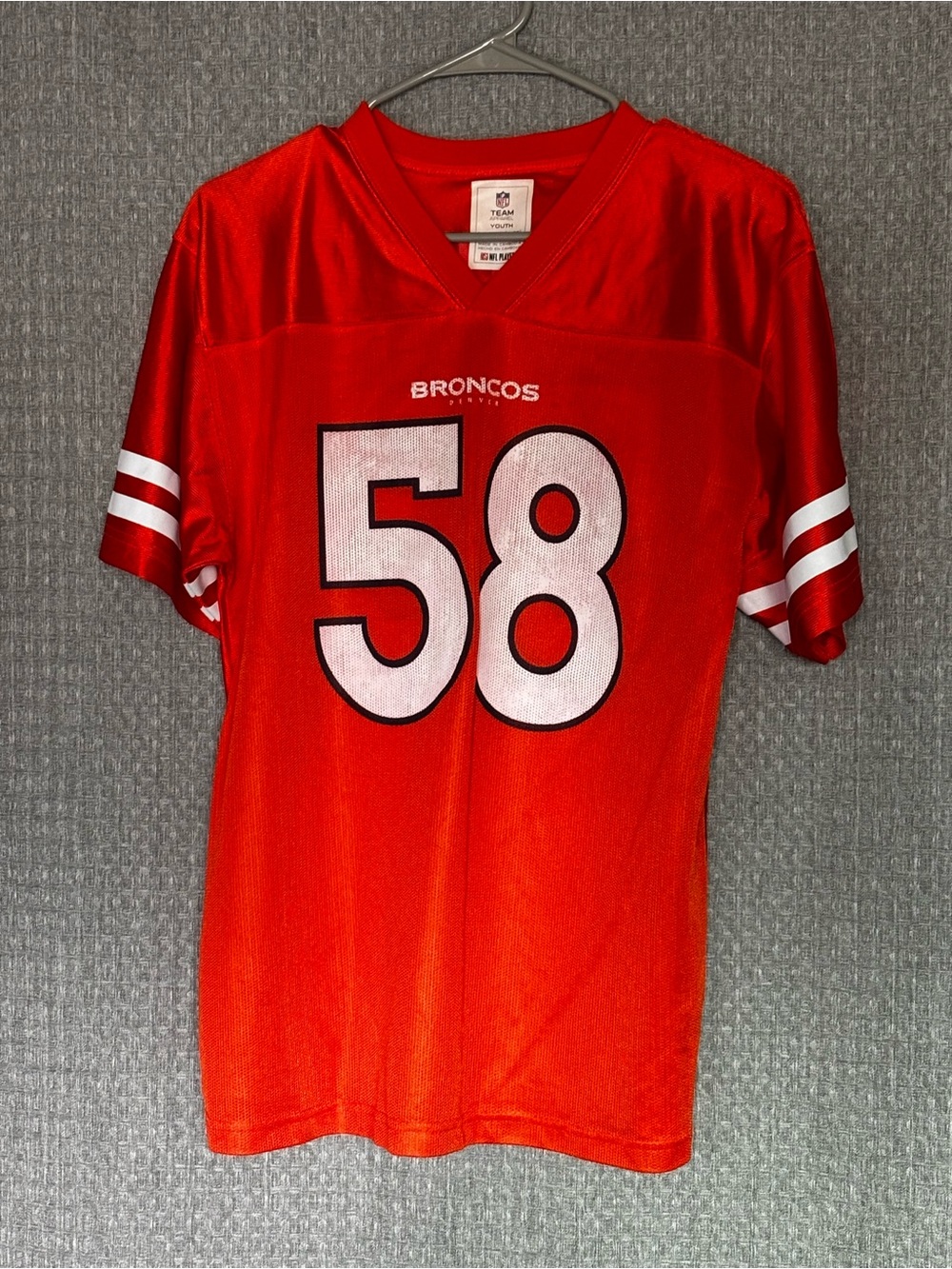 Denver Broncos Von Miller #58 NFL Youth XL 18/20 Orange Jersey